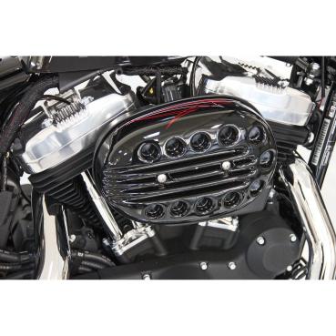 Cult-Werk Luftfilter Abdeckung. Slotted – 04-20 XL Sportster with stock oval air cleaner (NU)