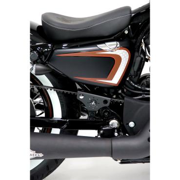 Cult-Werk oben Riemenschutz kurz, schwarz – 04-22 XL Sportster (NU)