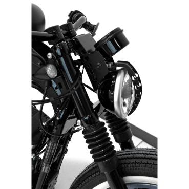 Cult-Werk 6-teilig Gabelrohr-Abdeckungsset. glänzend schwarz – 04-22 Sportster (excl