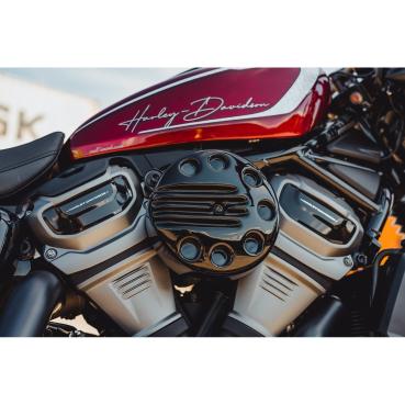 Cult-Werk Luftfilter Abdeckung Slotted. glänzend schwarz – 22-26 RH975 Nightster; 23-26 RH975S Nightster Special