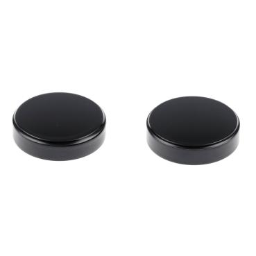 Cult-Werk fork tube cap bolt Abdeckungsset. glänzend schwarz – 18-24 Indian Scout Bobber