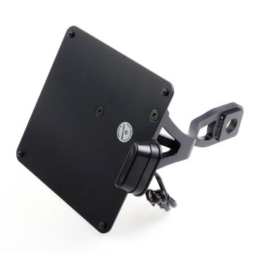 Cult-Werk seitlicher Kennzeichenhalter, schwarz, Italien 170 × 170 mm – Indian Scout, Baujahre 2015–2021