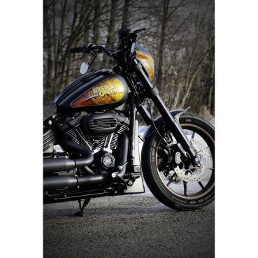 Cult-Werk Low Rider dash Abdeckungsset. Matte schwarz – 18-20 FXLR Low Rider 107; 20-21 FXLRS Low Rider S 114 (NU)