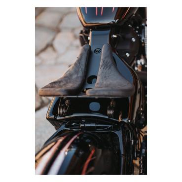 Cult-Werk  solo Seat kit 'Old School' - Solositz für Harley Davidson FXBBS Street Bob 21-24 und FXST Softail Standard 20-24