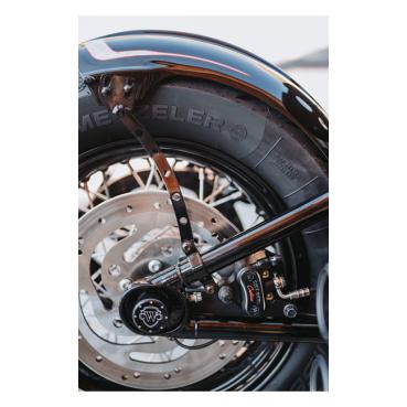 Cult-Werk, rear fender 'Old School'. Black - Heckfender Bobber für harley Davidson - 21-24 FXBBS Street Bob 114; 18-20, FXBB Street Bob 107; 20-24 FXST Softail Standard 107