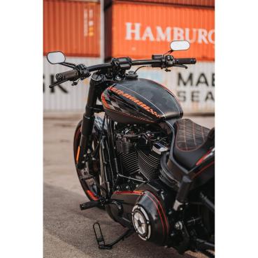 Cult-Werk Lenker clamp screws. schwarz – 18-25 FXBR/FXBRS Breakout; 20-21 (NU) FXLRS Low Rider S; 22-25 FXLRST Low Rider ST; 18-25 FXBB/S Street Bob; 18-24 (NU) FXST Softail Standard; 18-24 FLSB Sport Glide; 18-24 FXFB/S (NU) Fat Bob (excl. Fat Boy; Lowri