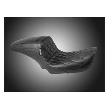 LePera, KickFlip-Solositz. Diamantstich Clubstyle Club Style Sitz für Harley Davidson 96-03 Dyna (Excl. FXDWG)