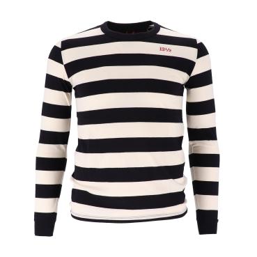 13 1/2 Behind Bars long sleeve white/black, Size L