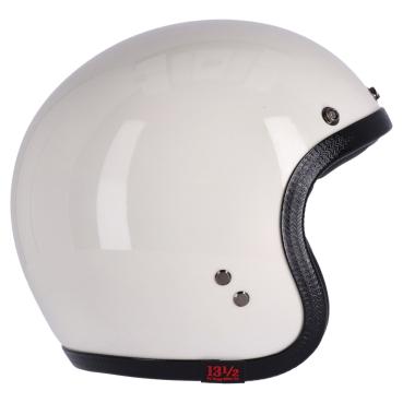 13 1/2 Skull bucket helmet vintage white, Size M