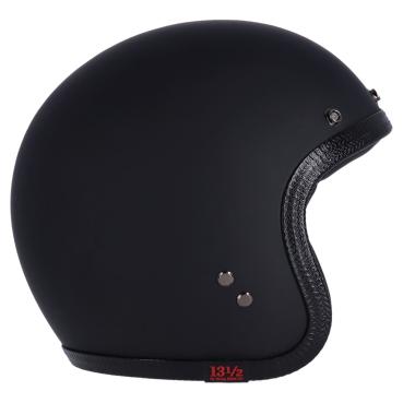13 1/2 Skull bucket helmet matt black, Size L