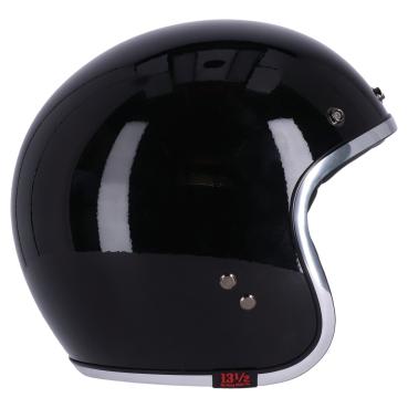 13 1/2 Skull bucket helmet black, Size M