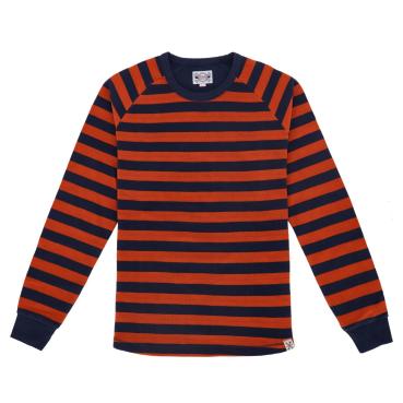 13 1/2 Waffle jersey orange/navy, Size L