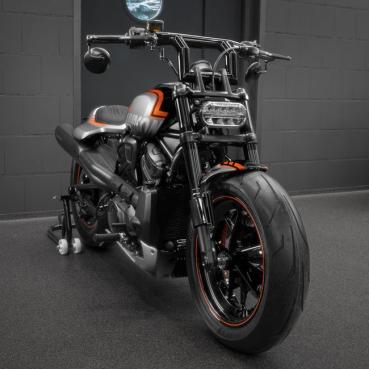 Killer Custom, Killer Bull 2" fat window bar. 6" rise Lenkrad für Harley-Davidson®  21-25 RH1250S Sportster S; 22-25 RH975T Nightster; 23-25 RH975S Nightster Special