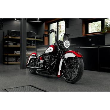 Killer Custom, Killer Bull 2" fat bar. 12" rise Lenkrad für Harley-Davidson® 82-24 H-D mech. & e-throttle 18-24 Fatboy