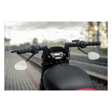 Killer Custom, Monarch 2" fat bar. 6" rise Lenkrad für Harley-Davidson® 82–24 H-D mech. & e-Gas (ausgenommen 88–11 Springer) mit 1,25" I.D. Risern. Ausgenommen Modelle mit hydraulischem Kupplungsgeberzylinder