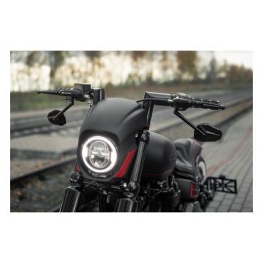 Killer Custom, Monarch 2" fat bar. 6" rise Lenkrad für Harley-Davidson® 82–24 H-D mech. & e-Gas (ausgenommen 88–11 Springer) mit 1,25" I.D. Risern. Ausgenommen Modelle mit hydraulischem Kupplungsgeberzylinder