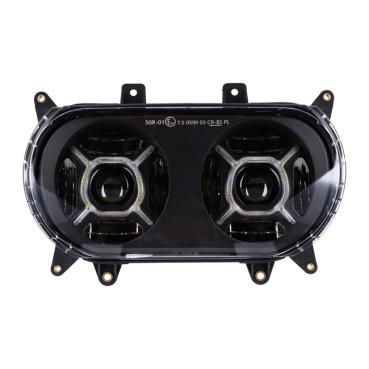 Helle RG-Doppel-LED-Scheinwerfer für Harley-Davidson® 15-24 Road Glide; 23-25 FLTRT Trike. Mit Sharknose-Verkleidung im 13-24-Stil