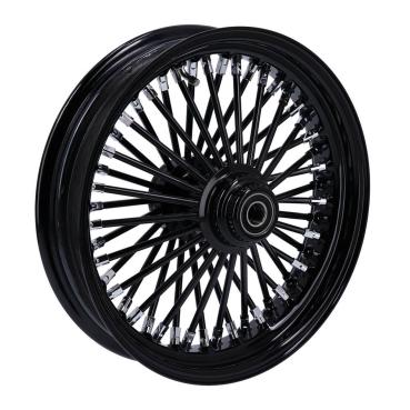 MCS radial 48 fat spoke front wheel 3.50 x 16 SF black – 04-05 FXDWG