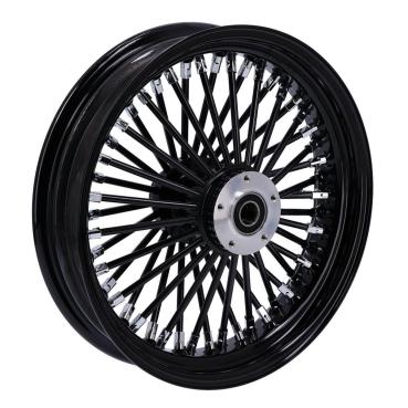 MCS radial 48 fat spoke front wheel 3.50 x 16 SF black – 04-05 FXDWG