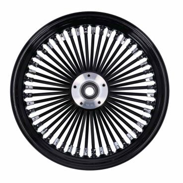 MCS radial 48 fat spoke front wheel 3.50 x 16 SF black – 04-05 FXDWG