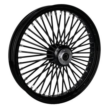 MCS radial 48 fat spoke front wheel 3.50 x 23 SF black – 04-05 FXDWG