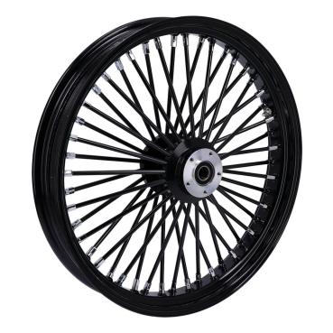 MCS-Radialspeichen-Vorderrad mit 48 Fat Spoke, 3.50 x 23, DF, schwarz – Custom-Anwendungen