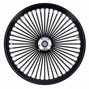 MCS-Radialspeichen-Vorderrad mit 48 Fat Spoke, 3.50 x 23, DF, schwarz – Custom-Anwendungen