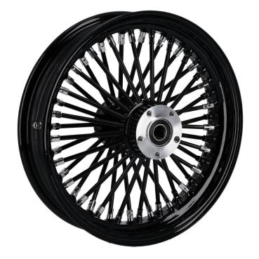 MCS-Radialspeichen-Hinterrad mit 48 Fat Spoke, 3.50 x 16, schwarz – 06-07 Dyna; 02-07 FLT/Touring; 05-07 XL Sportster (NU)