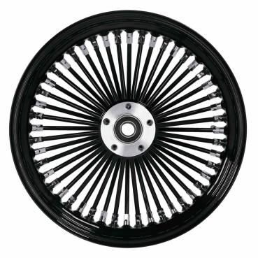 MCS-Radialspeichen-Hinterrad mit 48 Fat Spoke, 3.50 x 16, schwarz – 06-07 Dyna; 02-07 FLT/Touring; 05-07 XL Sportster (NU)