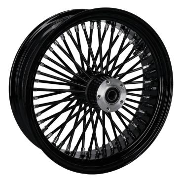 MCS-Radialspeichen-Hinterrad mit 48 Fat Spoke, 5.50 x 18, schwarz – 02-07 FLT/Touring; 02-06 V-Rod (NU)