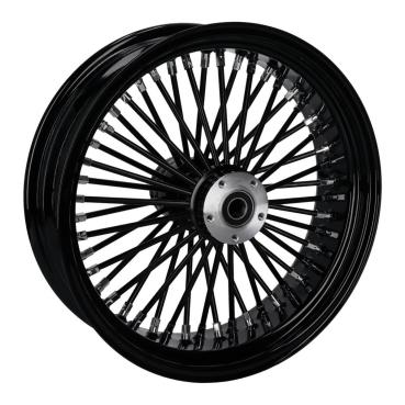 MCS-Radialspeichen-Hinterrad mit 48 Fat Spoke, 5.50 x 18, schwarz – 02-07 FLT/Touring; 02-06 V-Rod (NU)