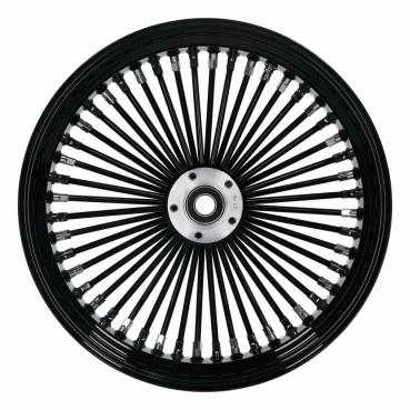 MCS-Radialspeichen-Hinterrad mit 48 Fat Spoke, 5.50 x 18, schwarz – 02-07 FLT/Touring; 02-06 V-Rod (NU)