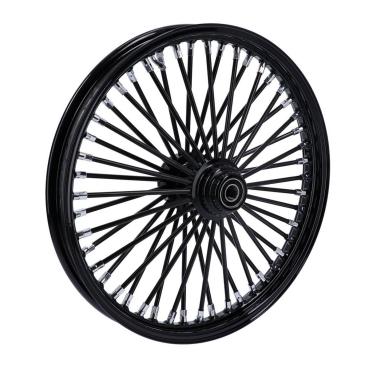 MCS radial 48 fat spoke front wheel 2.15 x 21 SF black – 04-05 FXDWG