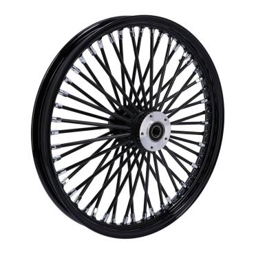 MCS radial 48 fat spoke front wheel 2.15 x 21 SF black – 04-05 FXDWG