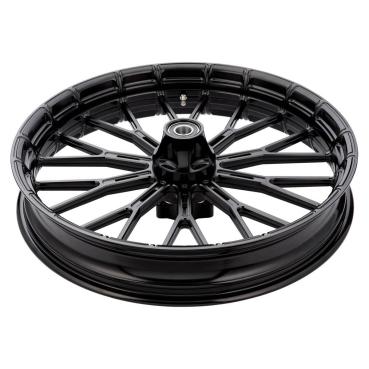 Arlen Ness, Felge Y-Spoke 5.5 x 18. Vorne/hinten, schwarz – Universell passend. Das modellspezifische Arlen-Ness-Nabenkit muss für ein vollständiges Rad separat bestellt werden