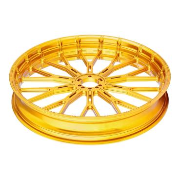 Arlen Ness, Y-Spoke-Schmiedefelge 3.5 x 18, gold – Universell passend. Das modellspezifische Arlen-Ness-Nabenkit muss für ein vollständiges Rad separat bestellt werden