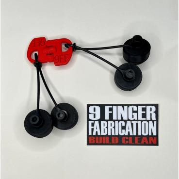 9Finger Fabrication Stößelblock-Stopfen-Set