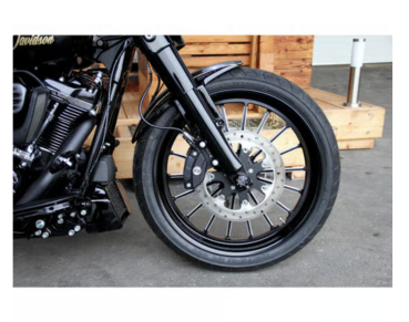 Cult-Werk, ''Custom V2'' front fender, 23". Matte black