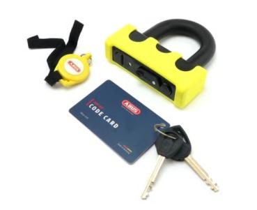 Abus, Granit Power XS 67 Vorhängeschloss. gelb. Blister pack