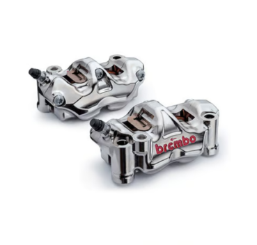 Brembo GP4-RX Monoblock-Radialbremssattel-Set. Nickel für Harley-Davidson®