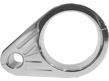 Grooved Clutch Cable Clamp For 1 3/8" (35 mm) diameter tubing Chrome