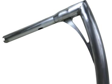 430 Extra Tall Flow Bar Super Fat Handlebar for Road Glide with 1 1/4" Clamp Diameter 3-Hole Raw 1,4" Throttle By Wire