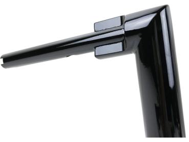 2" Str8UP Handlebar for Softail Extra Tall (430mm), Width Lower Tube 260 mm Black Powder Coated Cable Clutch Throttle By Wire