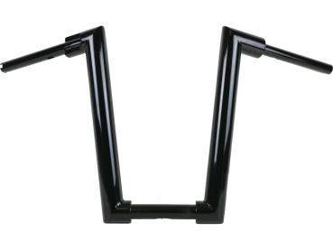 2" Str8UP Handlebar for Softail Extra Tall (430mm), Width Lower Tube 300 mm Black Powder Coated Cable Clutch Throttle By Wire