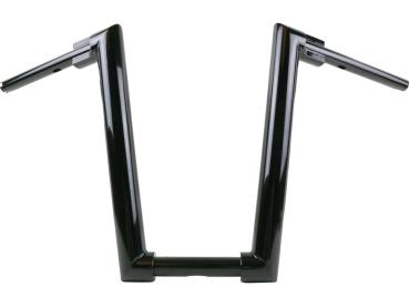 2" Str8UP Handlebar for Softail Extra Tall (430mm), Width Lower Tube 300 mm Black Powder Coated Hydraulic Clutch Throttle By Wire