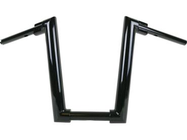 2" Str8UP Handlebar for Softail Tall (380mm), Width Lower Tube 300 mm Black Powder Coated Hydraulic Clutch Throttle By Wire