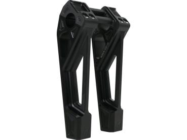 8" Universal Fastback Risers Black Anodized 1"