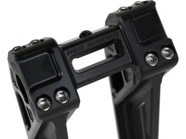 8" Universal Fastback Risers Black Anodized 1"