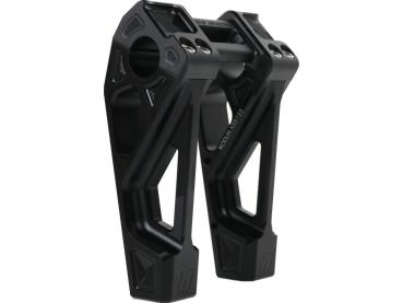 6" Universal Fastback Risers Black Anodized 1"