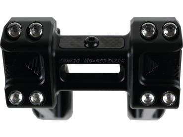 6" Universal Fastback Risers Black Anodized 1"